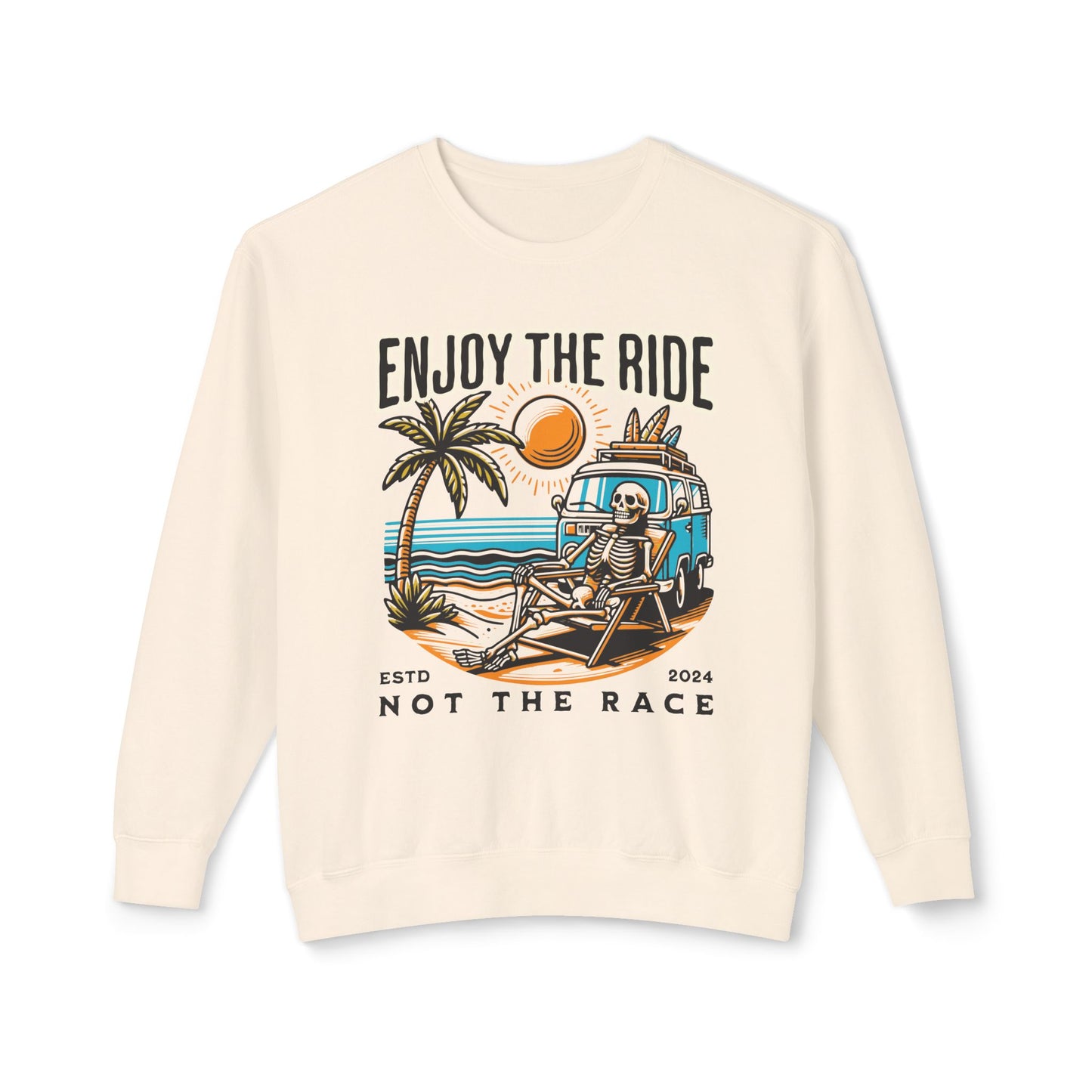 Enjoy The Ride Skeleton Crewneck Sweatshirt